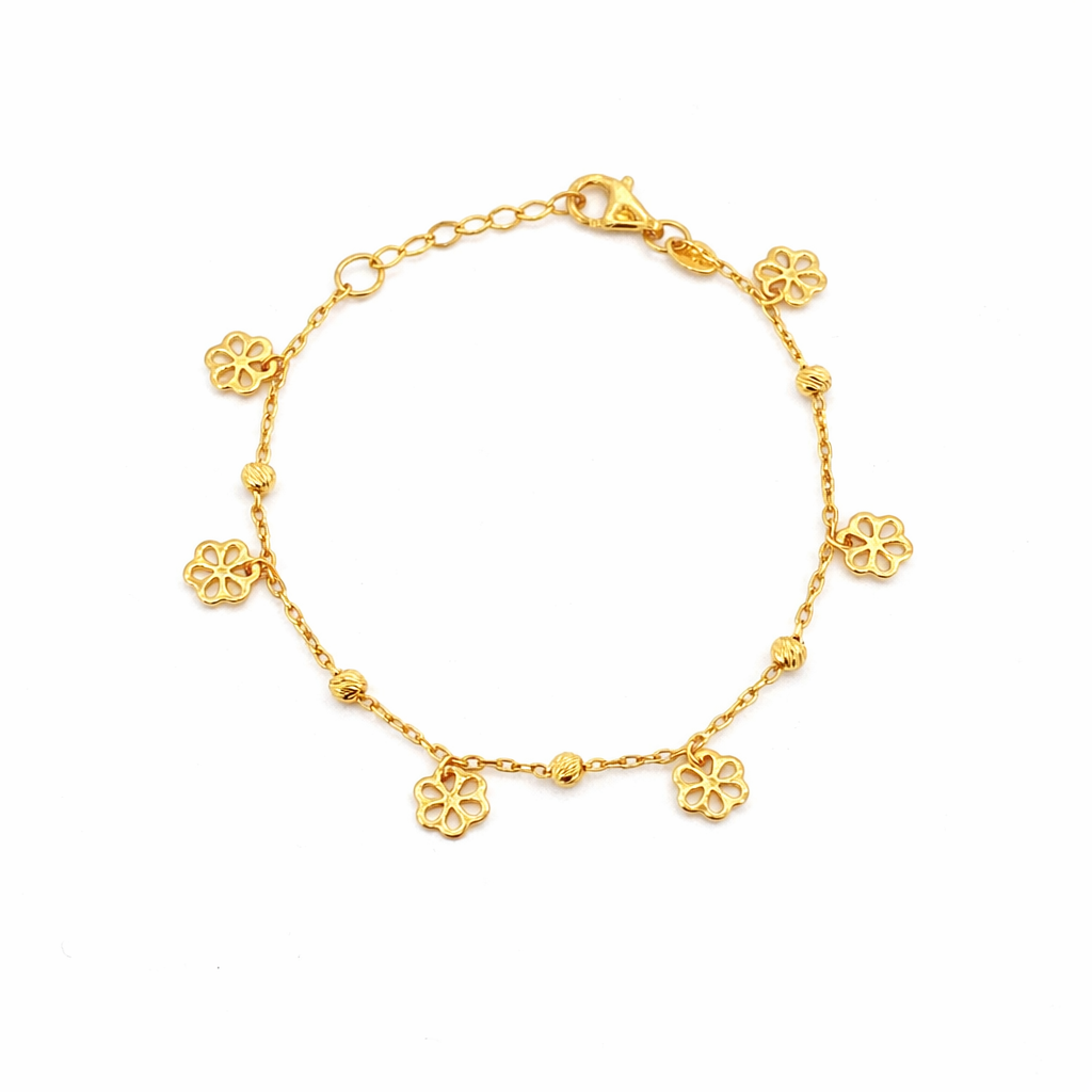 Floral Charm Bracelet