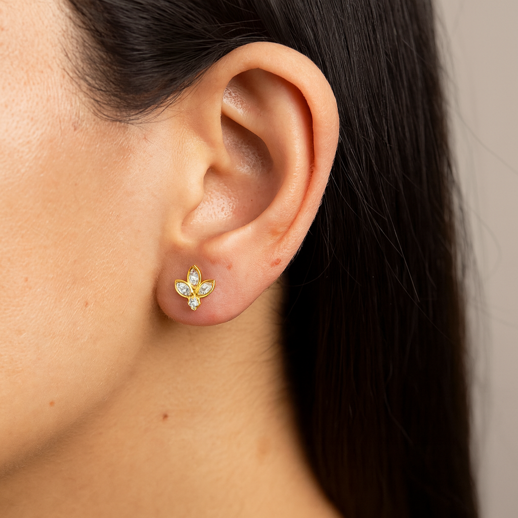 Radiant Leaf Stud