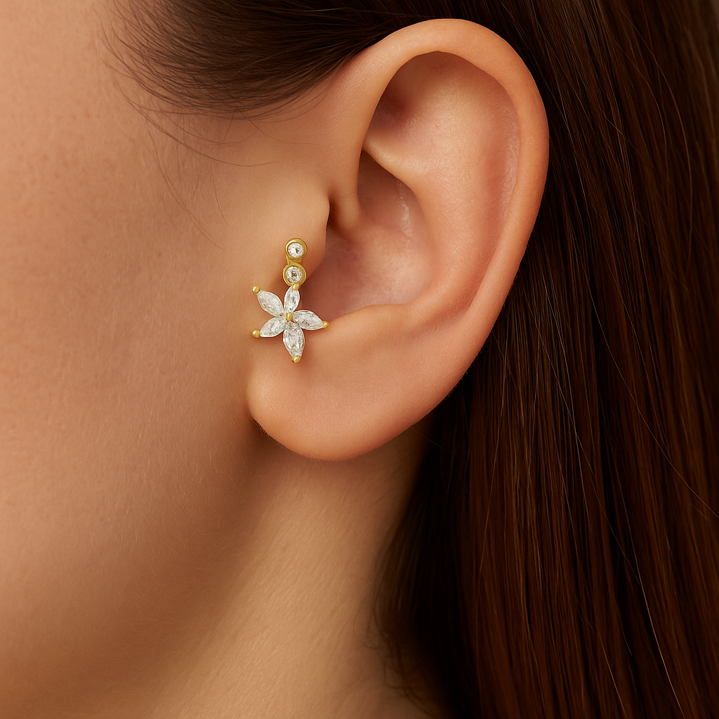 Stellar Bloom Piercing