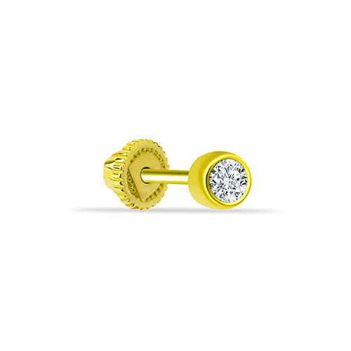 Golden Glow Bezel Piercing