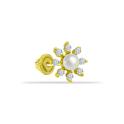 Radiant Pearl Bloom Piercing