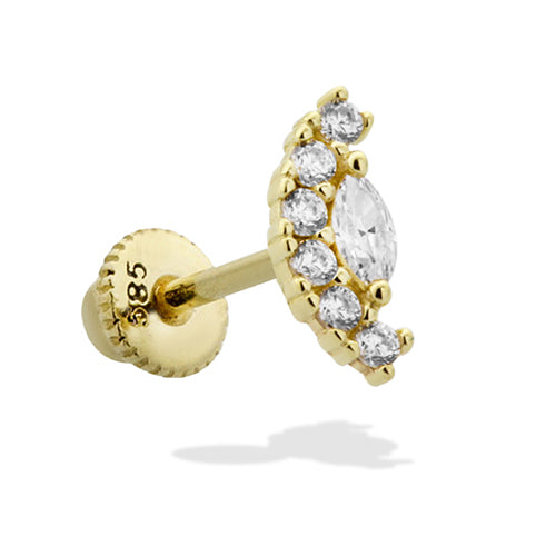 Celeste Half-Moon Piercing