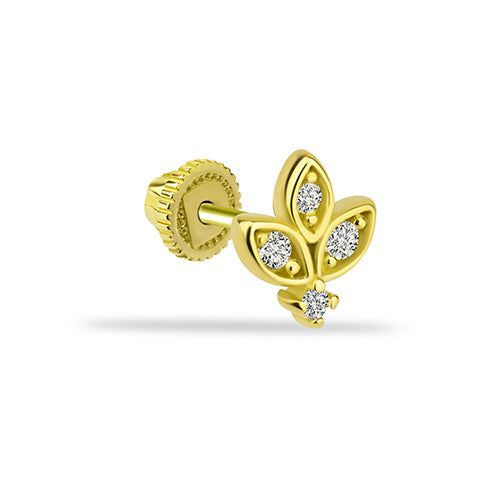 Radiant Leaf Stud